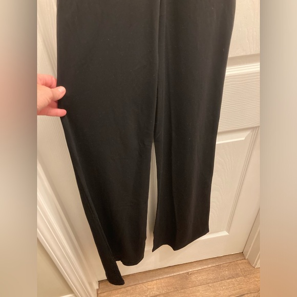 NWT XS Square neckline black jumpsuit w/ flare legs racer back - Picture 8 of 8